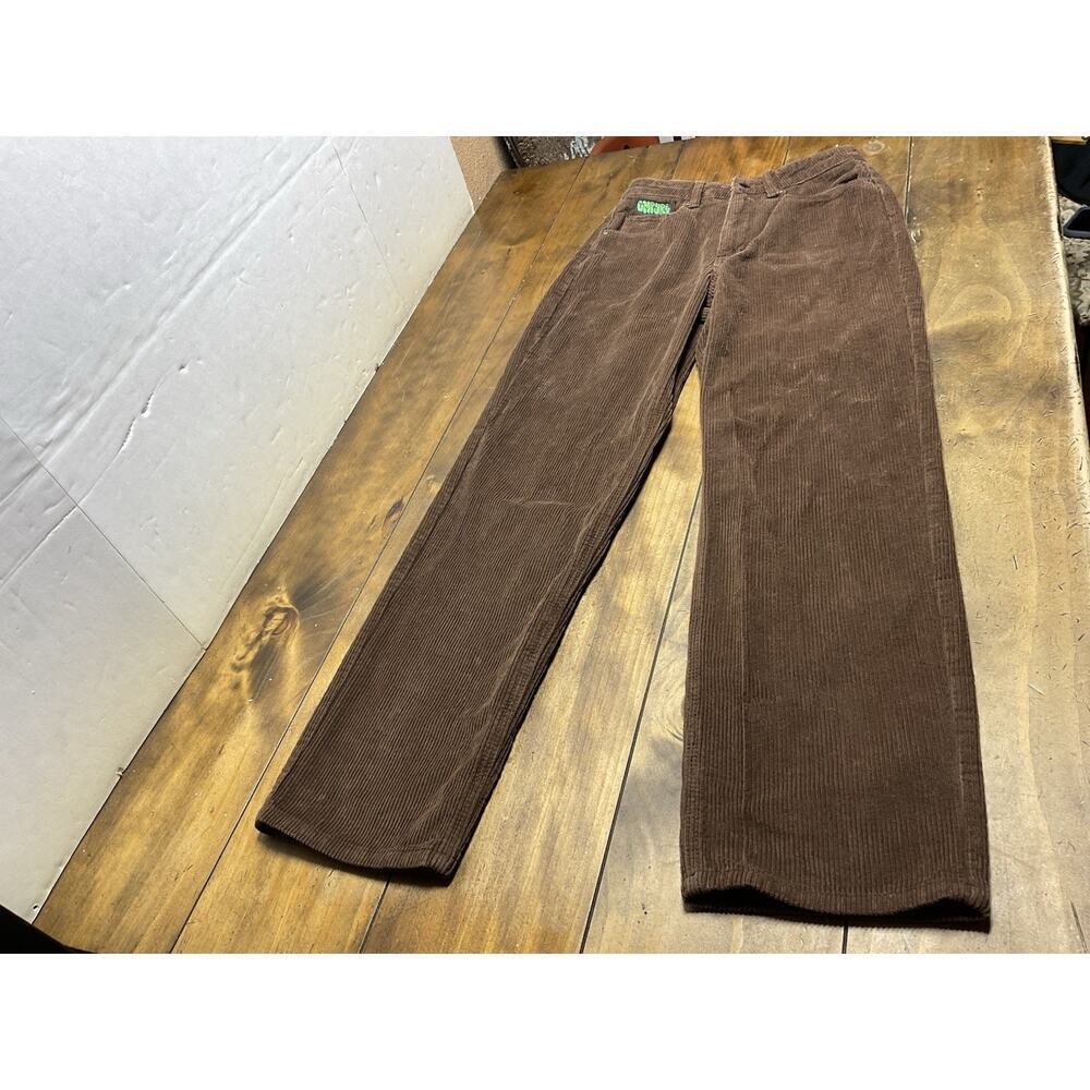 Empyre Womens Tori Brown 90s Corduroy Skate Pants Size 0 High Rise Straight